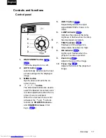 Preview for 17 page of Toshiba TDP-P75 Owner'S Manual