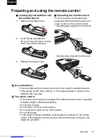 Preview for 19 page of Toshiba TDP-P75 Owner'S Manual