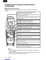 Preview for 20 page of Toshiba TDP-P75 Owner'S Manual