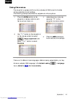 Preview for 31 page of Toshiba TDP-P75 Owner'S Manual