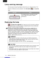 Preview for 38 page of Toshiba TDP-P75 Owner'S Manual