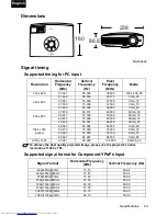 Preview for 43 page of Toshiba TDP-P75 Owner'S Manual