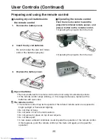 Preview for 19 page of Toshiba TDP-P8 User Manual