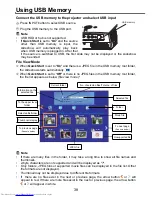 Предварительный просмотр 38 страницы Toshiba TDP-PX10 Owner'S Manual