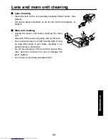 Предварительный просмотр 45 страницы Toshiba TDP-PX10 Owner'S Manual