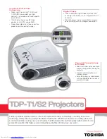 Toshiba TDP-S2 Specification Sheet preview