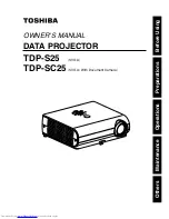 Toshiba TDP-S25 Owner'S Manual preview