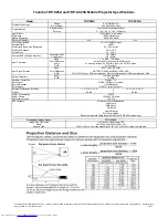 Toshiba TDP-S25U Specifications preview