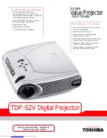 Preview for 1 page of Toshiba TDP-S2V Specification Sheet