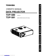 Preview for 1 page of Toshiba TDP-S80 Owner'S Manual