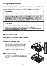 Preview for 37 page of Toshiba TDP-SP1 Owner'S Manual