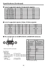 Preview for 44 page of Toshiba TDP-SP1 Owner'S Manual