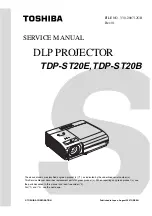 Предварительный просмотр 1 страницы Toshiba TDP-ST20B Service Manual