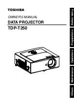 Toshiba TDP-T250U Owner'S Manual preview