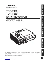 Toshiba TDP-T360 Owner'S Manual предпросмотр