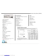 Preview for 2 page of Toshiba TDP-T40U Specifications