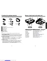 Preview for 8 page of Toshiba TDP-T90 Owner'S Manual