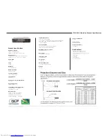 Preview for 2 page of Toshiba TDP-T95U Product Specifications