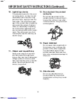 Preview for 6 page of Toshiba TDP TDP-S8 Owner'S Manual