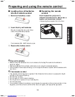 Preview for 19 page of Toshiba TDP TDP-S8 Owner'S Manual