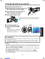 Preview for 23 page of Toshiba TDP TDP-S8 Owner'S Manual