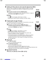 Preview for 28 page of Toshiba TDP TDP-S8 Owner'S Manual