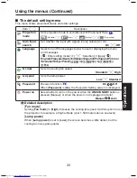 Preview for 33 page of Toshiba TDP TDP-S8 Owner'S Manual