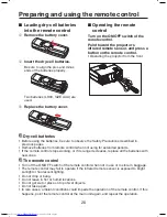 Preview for 20 page of Toshiba TDP TDP-T9 Owner'S Manual