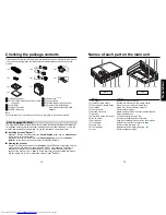 Предварительный просмотр 8 страницы Toshiba TDP-TW100 Owner'S Manual