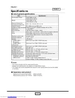 Preview for 4 page of Toshiba TDP-TW100B Service Manual