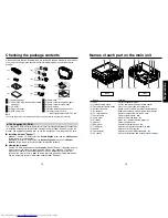 Предварительный просмотр 8 страницы Toshiba TDP-TW300 Owner'S Manual