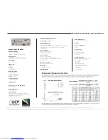 Preview for 2 page of Toshiba TDP-TW350 Product Specifications