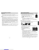 Preview for 15 page of Toshiba TDP-TW420 Owner'S Manual