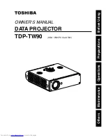 Toshiba TDP-TW90 Owner'S Manual preview