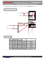 Preview for 5 page of Toshiba TDP-WX5400 Installation Manual