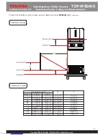 Preview for 6 page of Toshiba TDP-WX5400 Installation Manual