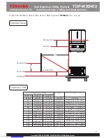 Preview for 10 page of Toshiba TDP-WX5400 Installation Manual