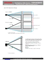 Preview for 13 page of Toshiba TDP-WX5400 Installation Manual