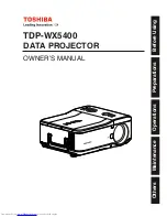 Toshiba TDP-WX5400 Owner'S Manual предпросмотр