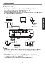 Предварительный просмотр 23 страницы Toshiba TDP-XP1 Owner'S Manual