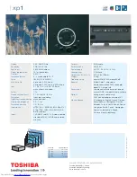 Preview for 2 page of Toshiba TDP-XP1 Specifications