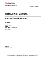 Preview for 1 page of Toshiba TE Series Instruction Manual