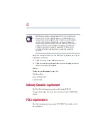 Preview for 4 page of Toshiba TE2100 Series User Manual