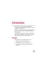 Preview for 23 page of Toshiba TE2100 Series User Manual