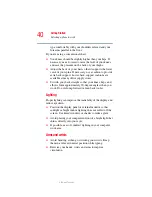 Preview for 40 page of Toshiba TE2300 Series User Manual