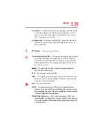 Preview for 239 page of Toshiba TE2300 Series User Manual