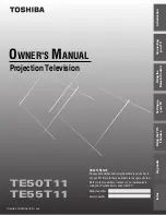 Toshiba TE50T11 Owner'S Manual предпросмотр