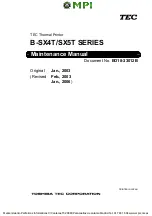 Preview for 1 page of Toshiba TEC B-SX4T Series Maintenance Manual