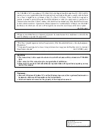 Preview for 2 page of Toshiba TEC CB-416-T3-QQ Owner'S Manual