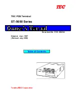 Toshiba TEC POS ST-5600 Series Owner'S Manual preview